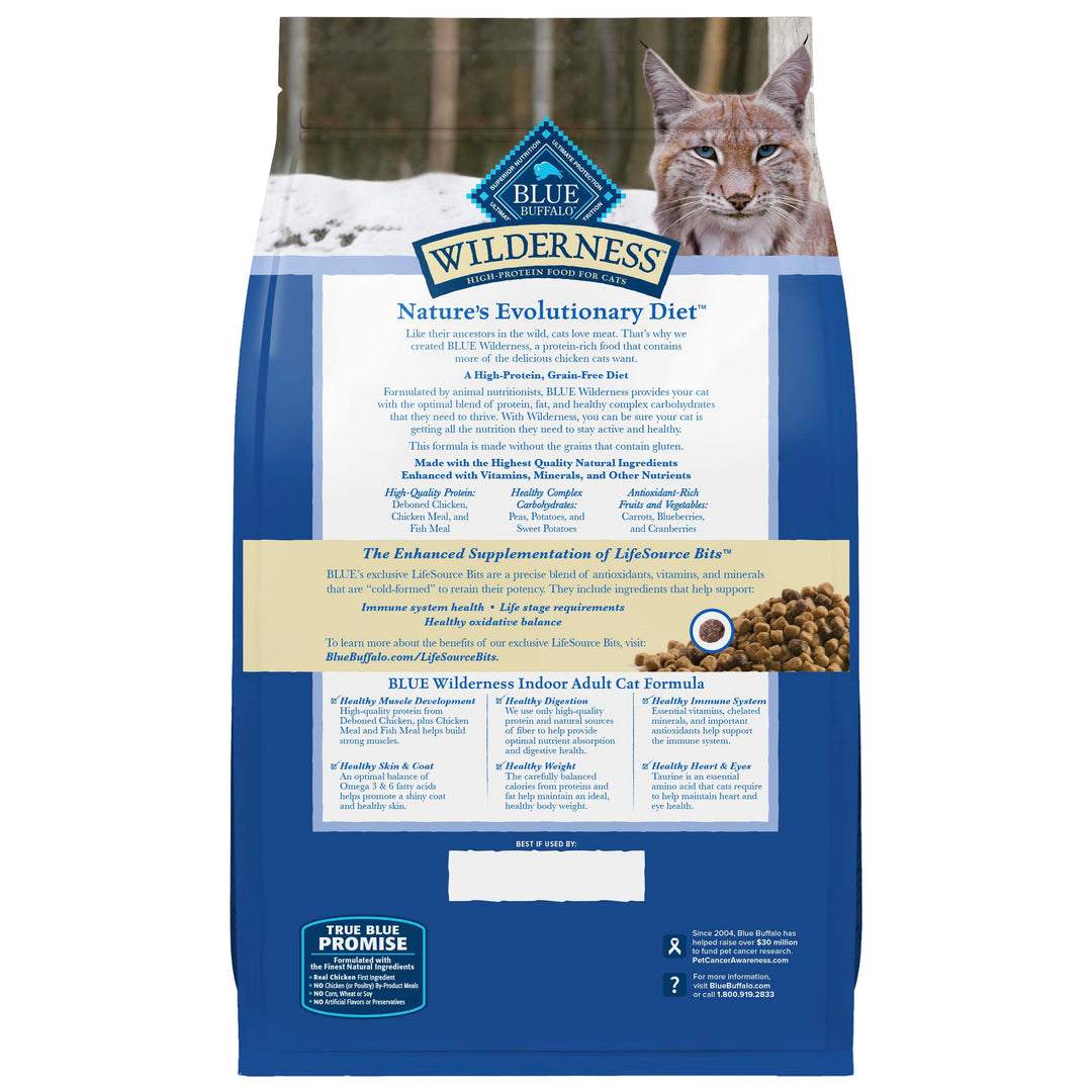 Blue Buffalo Wilderness Grain Free Chicken Cat Food 5 lb Bag