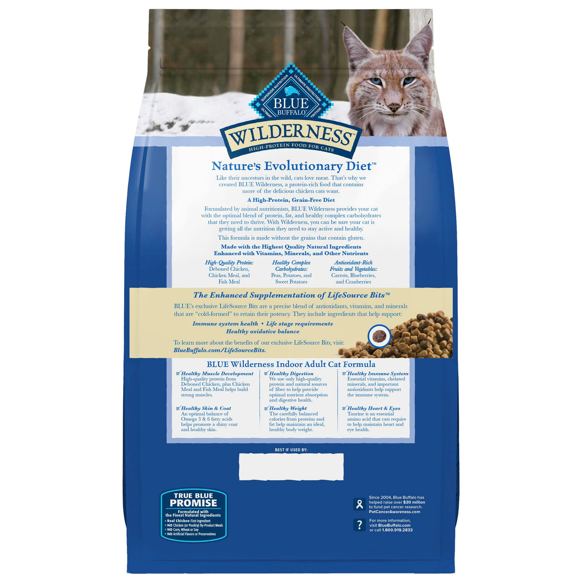 Blue Buffalo Wilderness Grain Free Chicken Cat Food 5 lb Bag