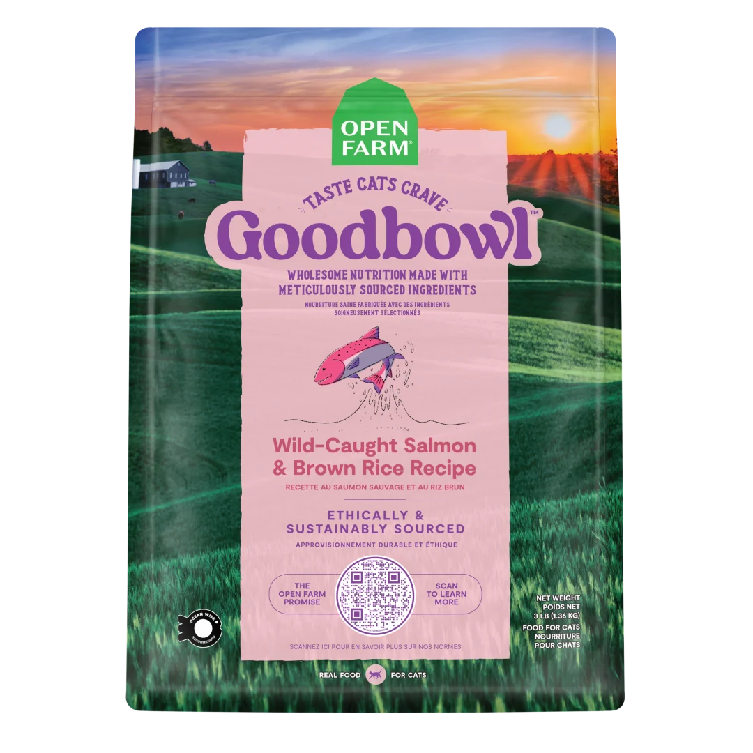 Open Farm Cat Food Goodbowl Salmon Brown Rice 7LB