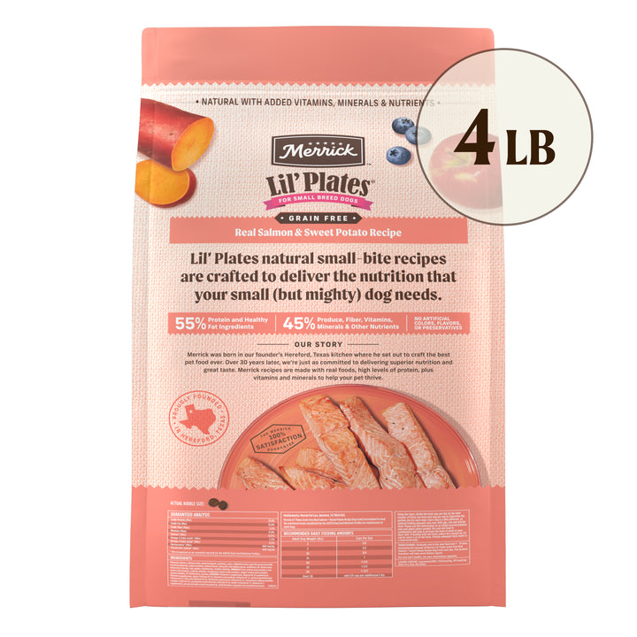 MERRICK LIL PLATES SALMON 4LB back