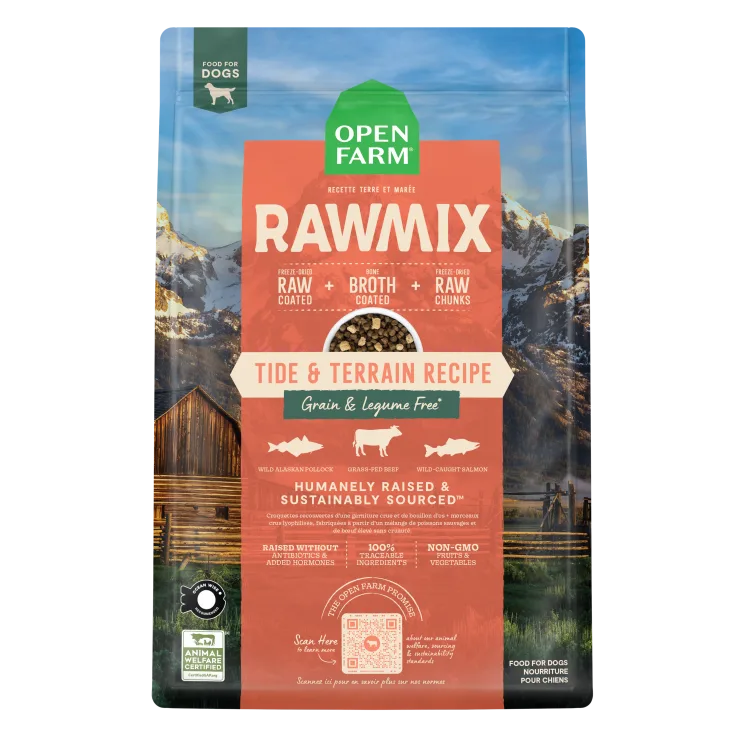 Open Farm Dog Dry GF Rawmix Tide Terrain 20lb
