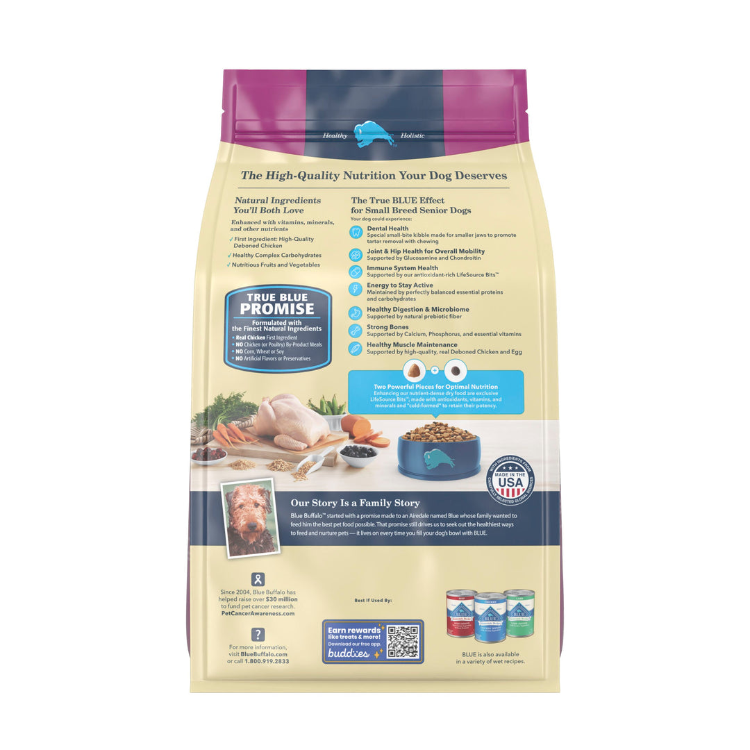 Blue Buffalo Senior Small Breed Chicken Rice 5lb