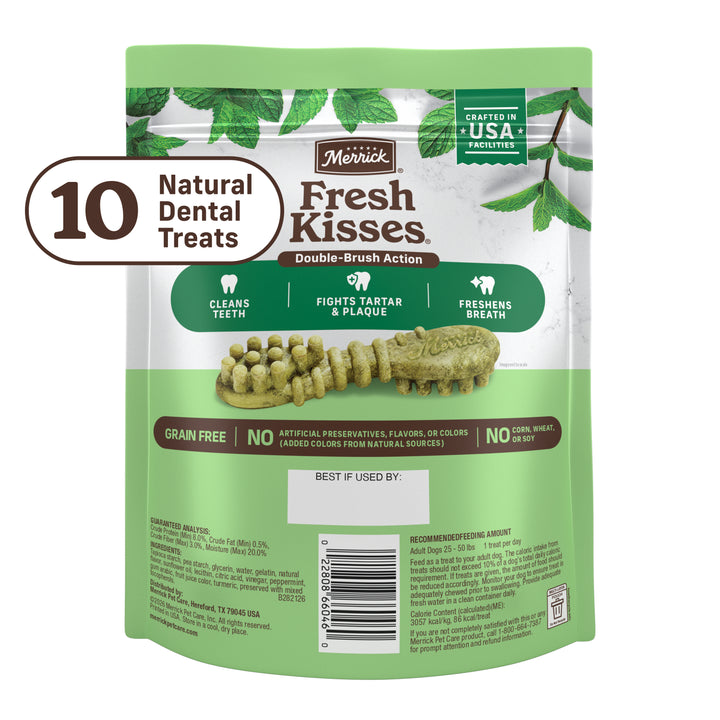 Merrick Fresh Kisses Medium Mint 10ct Bag back