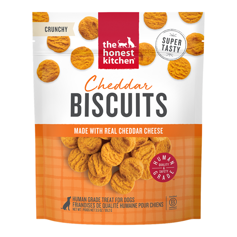 Honest Kitchen Dog Treat Wishes Cheese Biscuits 3.5 oz