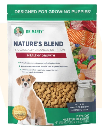 Dr Marty Dog Food FD Natures Blend Healthy Growth 48 oz