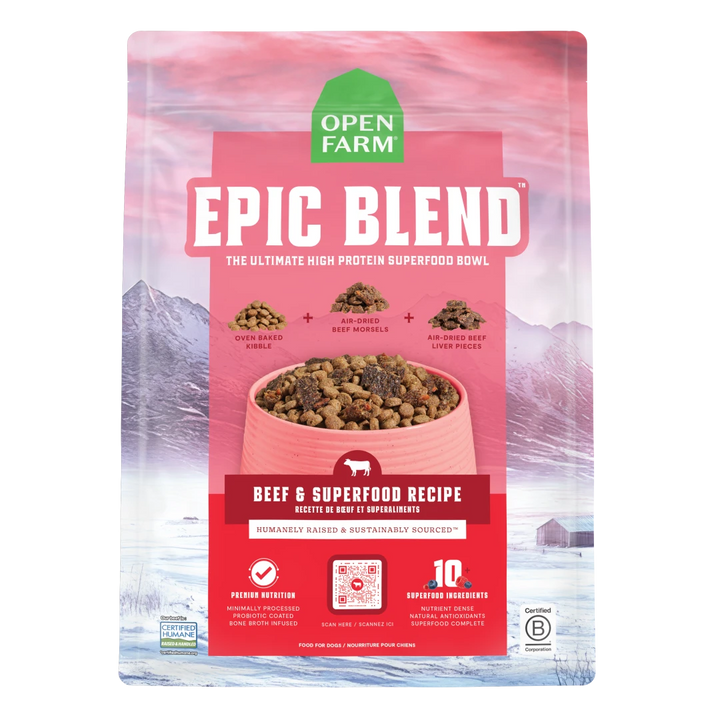 Open Farm Epic Blend Beef Superfood Dog 3.5LB