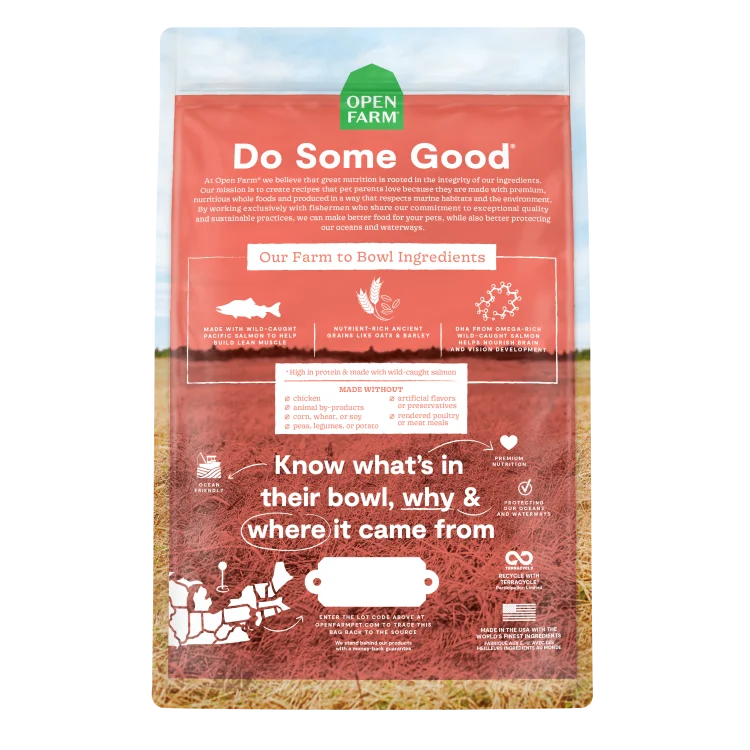 Open Farm Dog Dry Puppy Salmon Ancient Grains 4LB