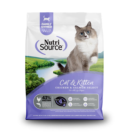 Nutrisource Select Chicken Salmon Dry Cat Food 4 lb