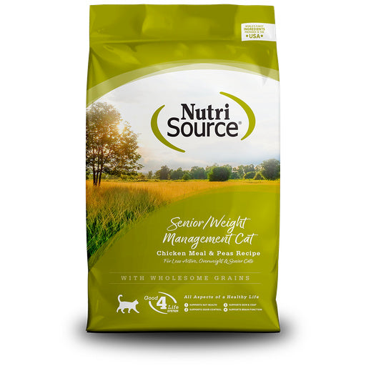 NutriSource Cat Dry Senior Chicken Weight Management 4LB