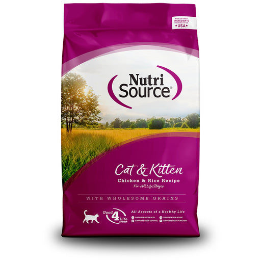 NutriSource Cat Kitten Dry Chicken Rice 12LB