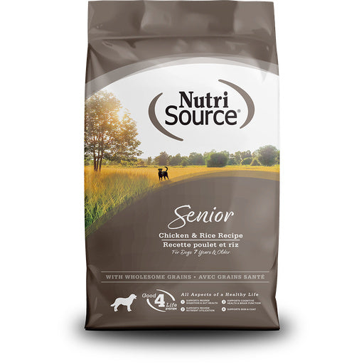 NutriSource Dog Dry Senior Chicken Rice 26lb