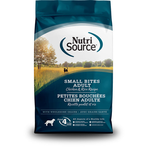 NutriSource Dog Chicken Rice Small Bites 4 LB