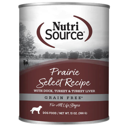 Nutrisource Dog Can GF Prairie Select 12.3 oz