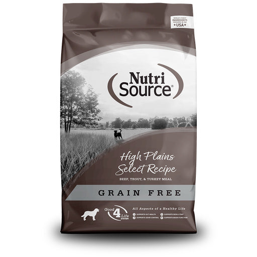 NutriSource Dog Dry GF High Plains Select 12LB