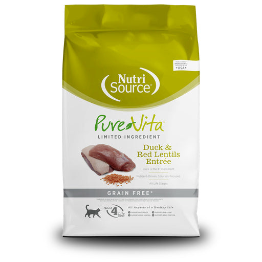 Pure Vita Cat Dry GF Duck 4 LB
