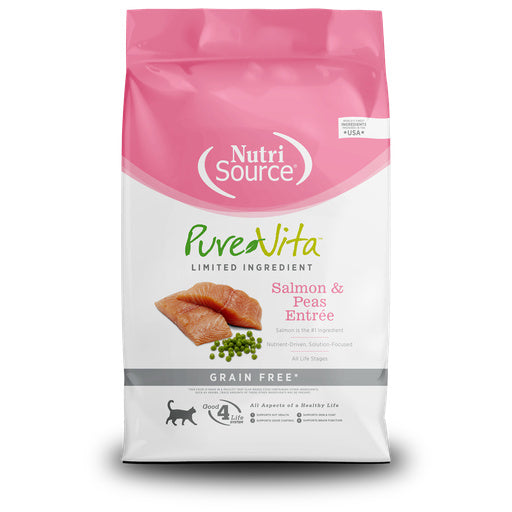 Pure Vita Cat Dry GF Salmon 12LB
