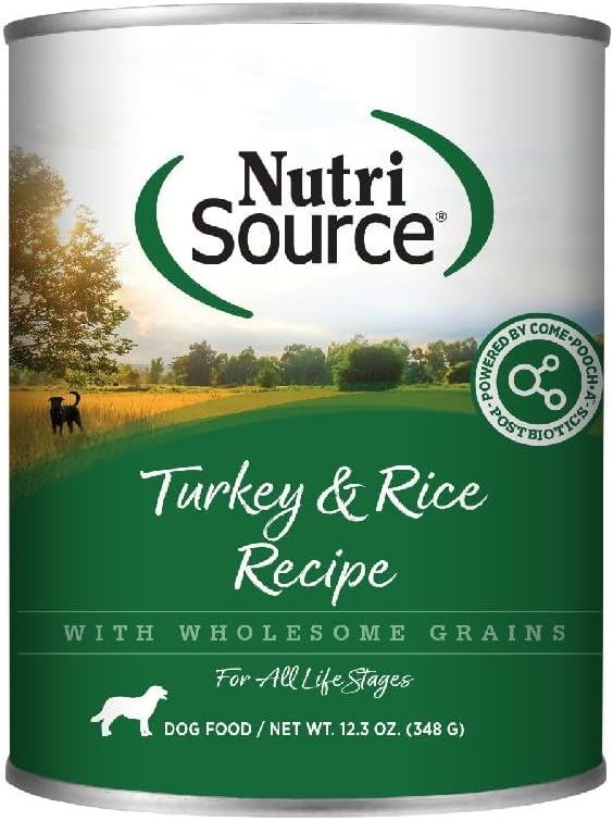 Nutrisource Dog Can Turkey Rice 12.3 oz