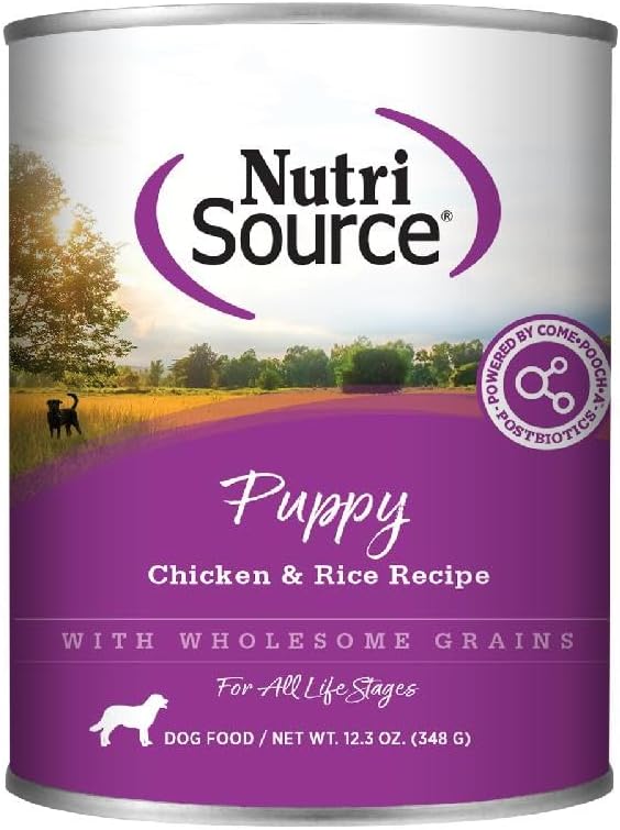 Nutrisource Chicken and Rice Puppy Cans 12.3 oz