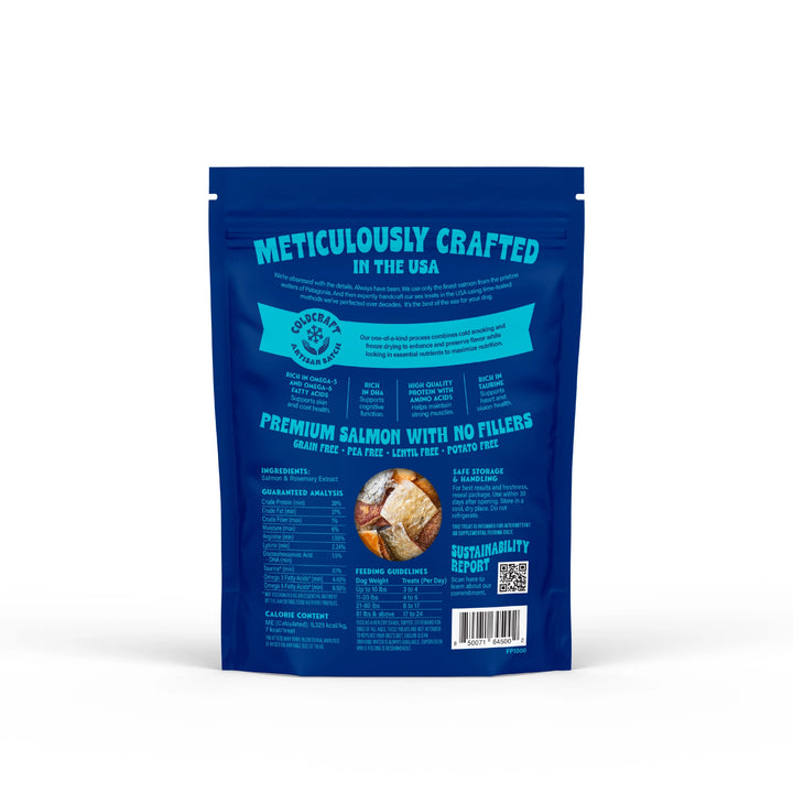 Finfare Dog Freeze Dried Bite Smoked Salmon Skin 4oz