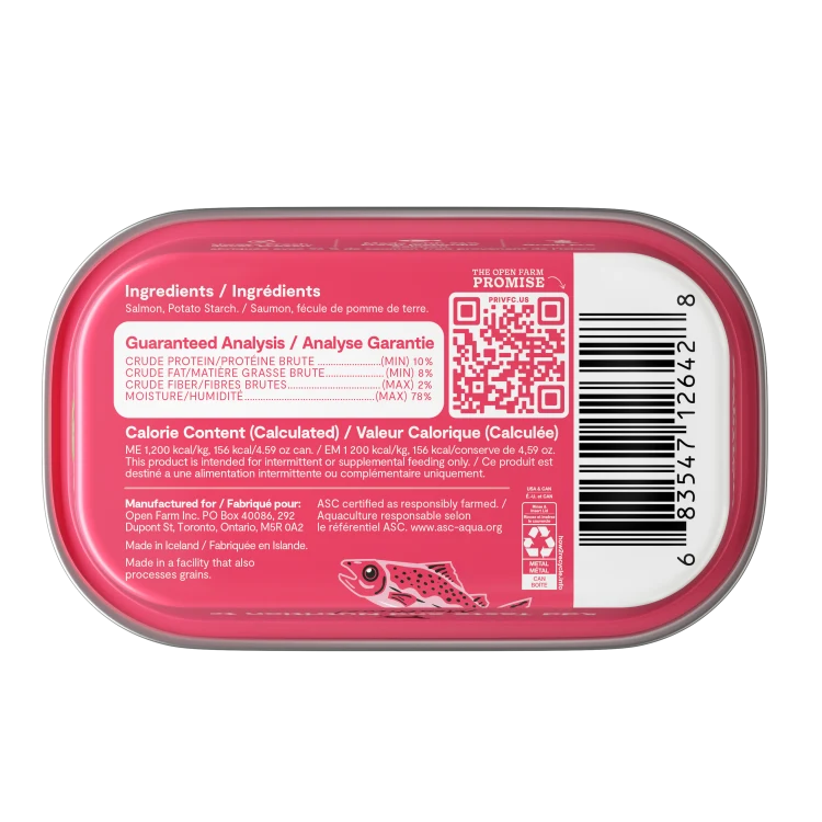 Open Farm Salmon Topper Dog 4.59oz