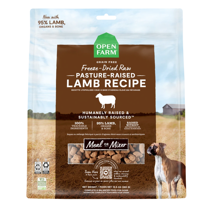 Open Farm PastureRaised Lamb Freeze Dried Recipe for Dogs 22 oz