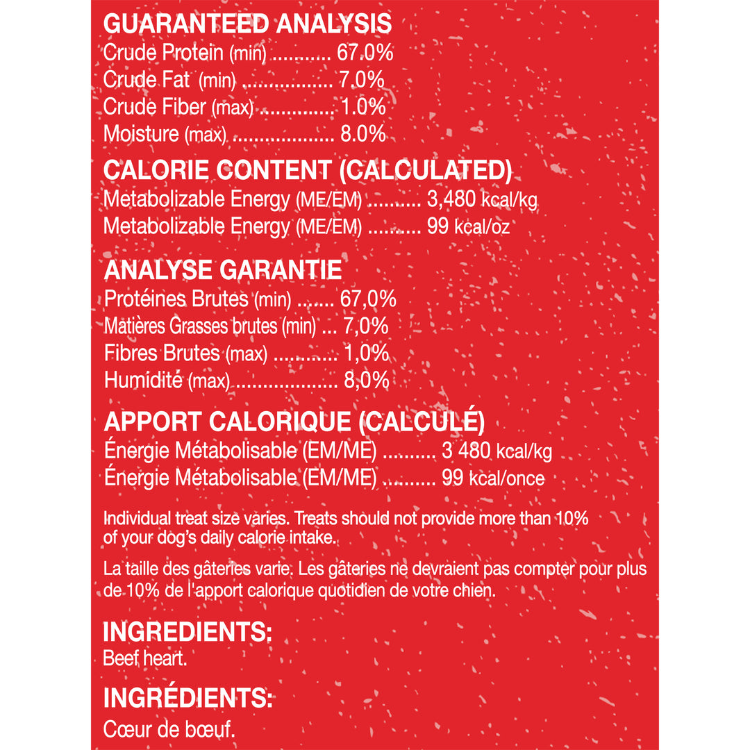 Single Ingredient Treats Beef Heart - 3 oz
