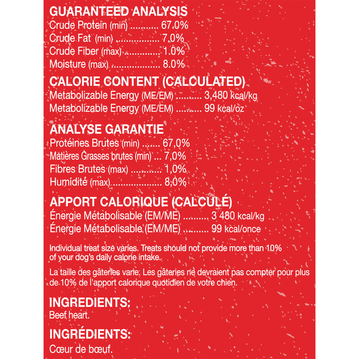 Single Ingredient Treats Beef Heart - 3 oz