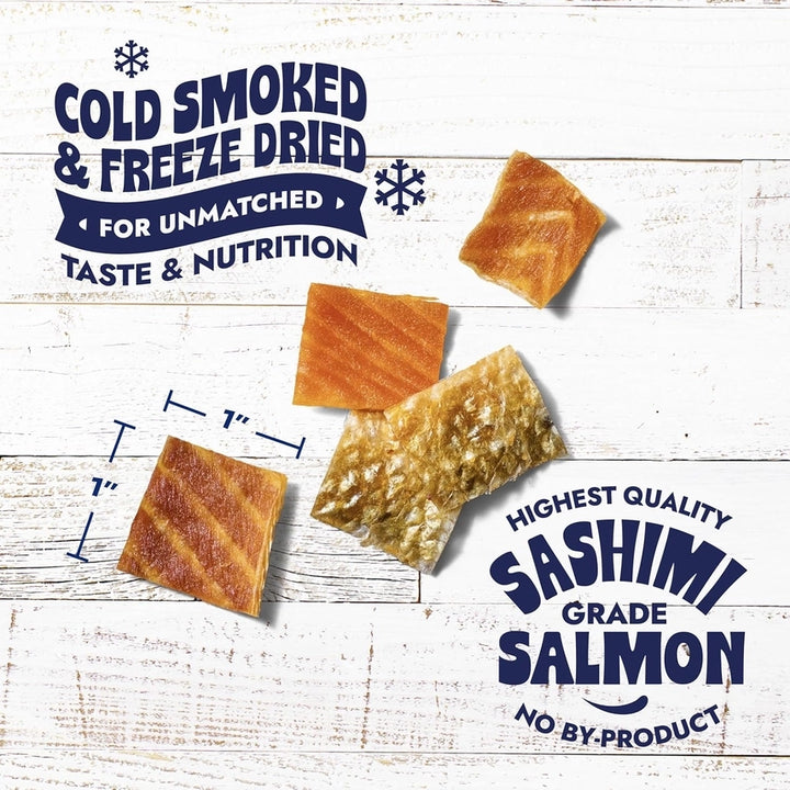 Finfare Dog Freeze Dried Bite Smoked Salmon Skin 9oz