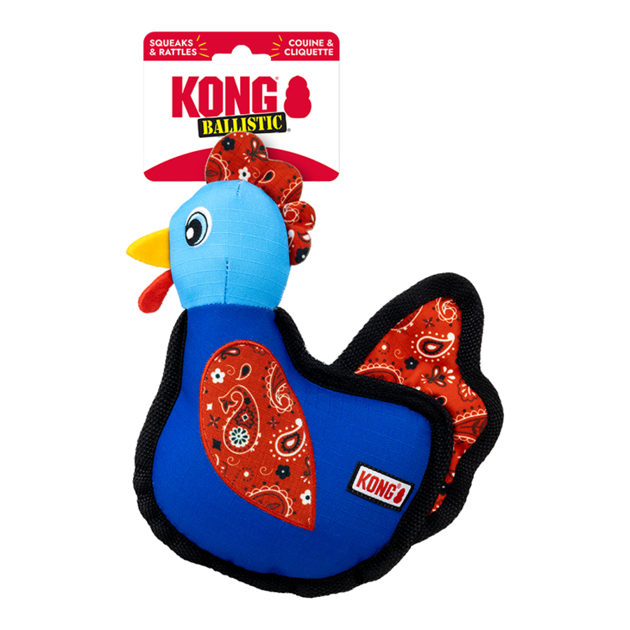 Kong Ballistic Chicken Plush Dog Toy Medium