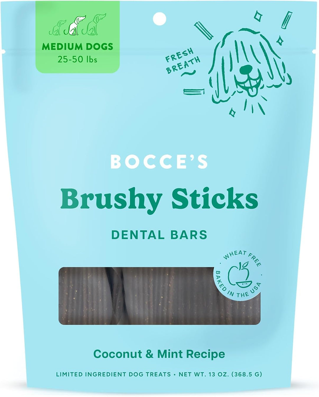 Bocces Bakery Brushy Stick Dog Treat 13 oz