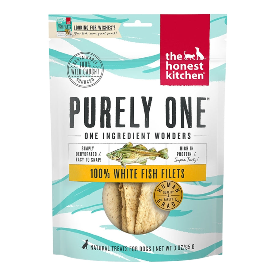 The Honest Kitchen Wishes Fish Filets Dog Treats 3oz.