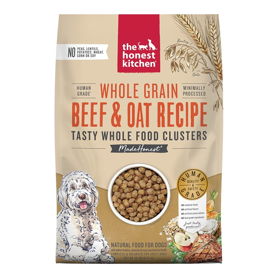 Honest Kitchen Clusters Whole Grain Beef Oat 20LB