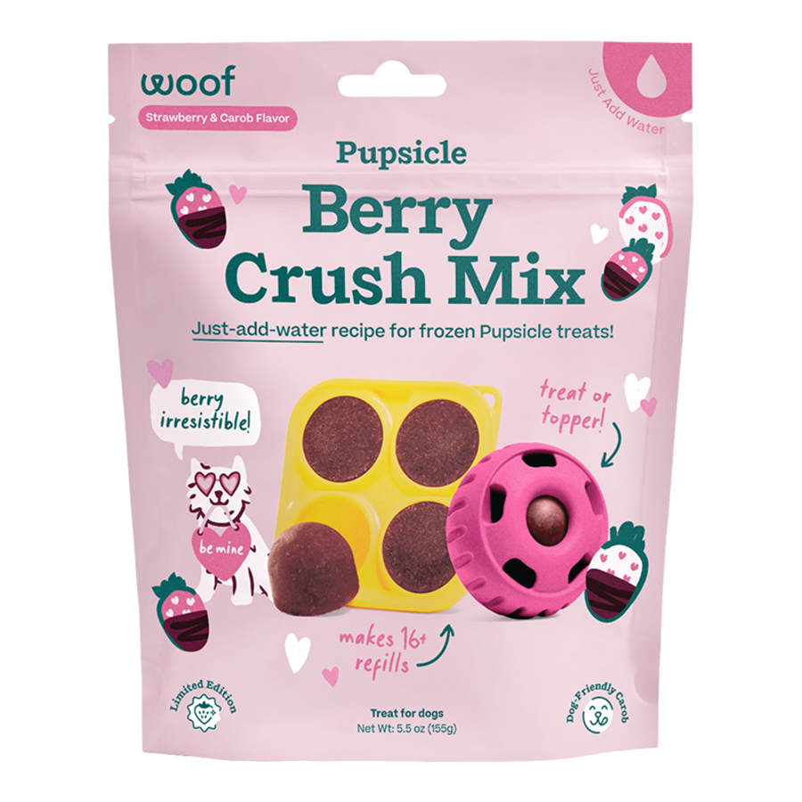 Woof Dog Treat Pupsicle Treat Mix Berry Crush 5.5 oz