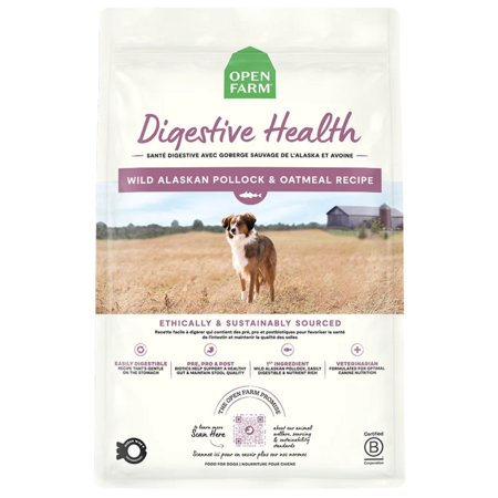 Open Farm Digestive Health Pollock Oatmeal 22LB