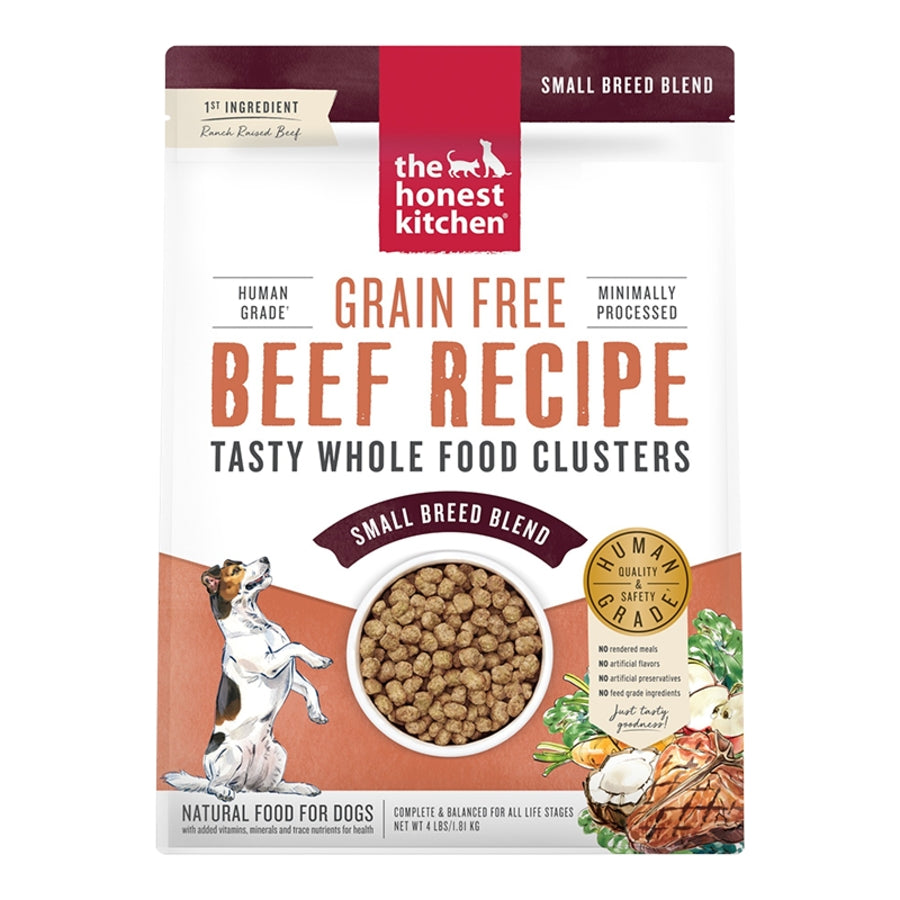 Honest Kitchen Dog GF Clusters Small Breed Beef 4LB
