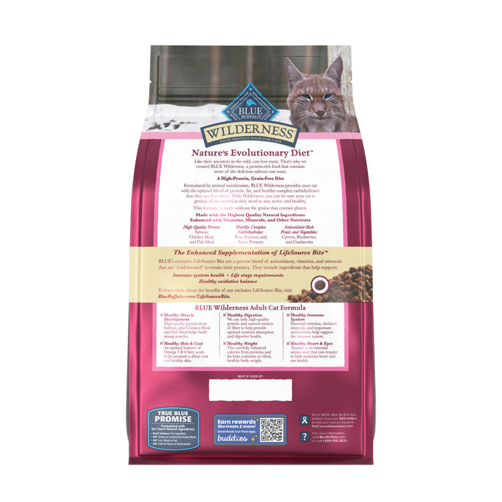 Blue Buffalo Wilderness Grain Free Salmon Cat Food 5 lb Bag