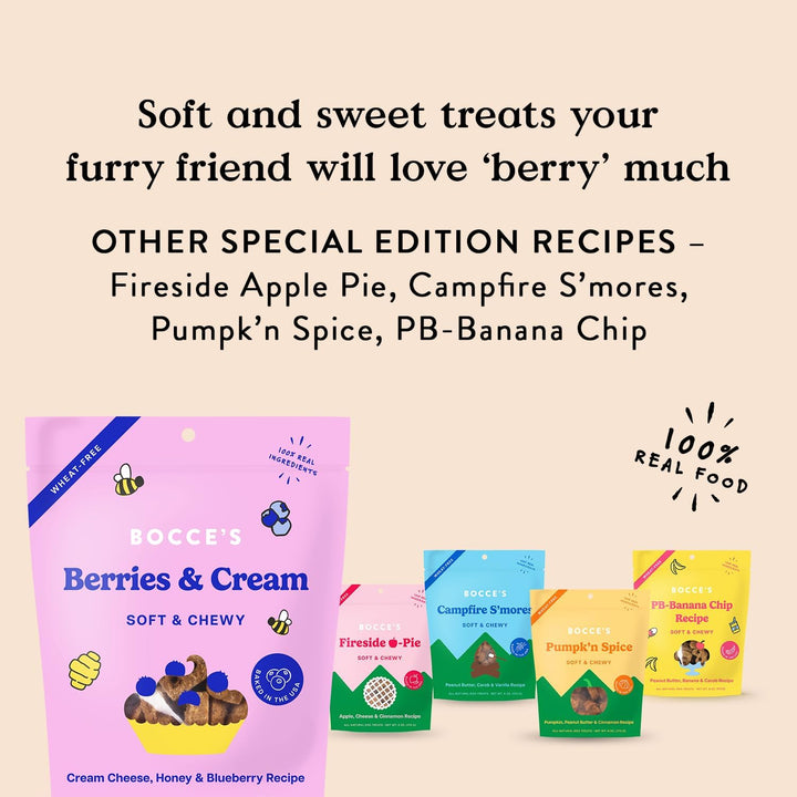 Bocces Bakery Berry and Cream Dog Treat 6 oz