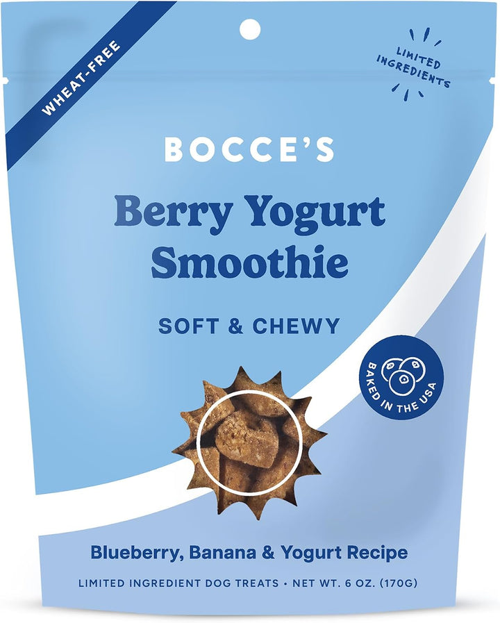 Bocces Bakery Berry Smoothie Soft Chewy Treat 6 oz