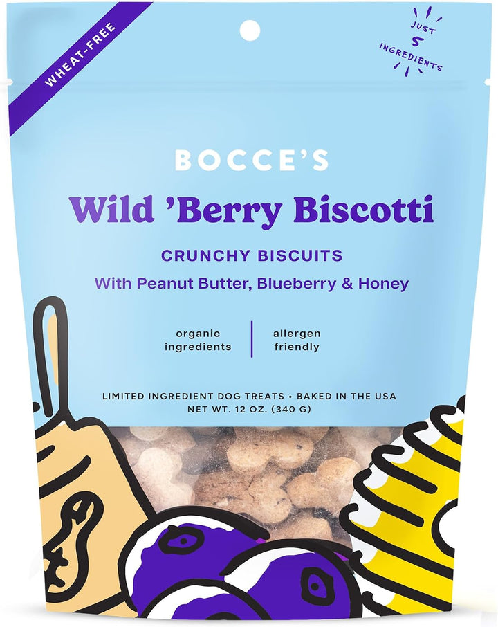 Bocces Bakery Small Batch Wild Berry Biscotti 12 oz