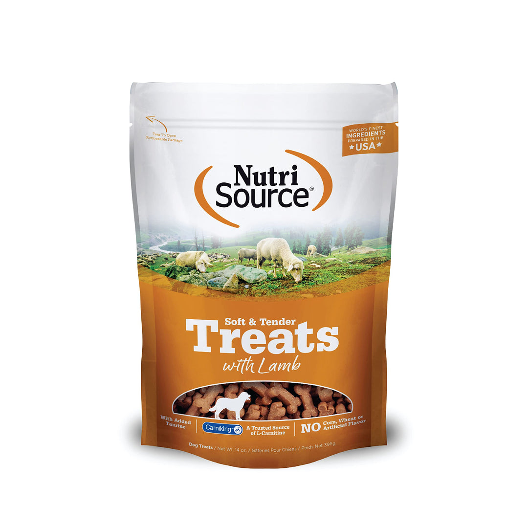 NutriSource Soft and Tender Lamb Dog Treats 14 oz
