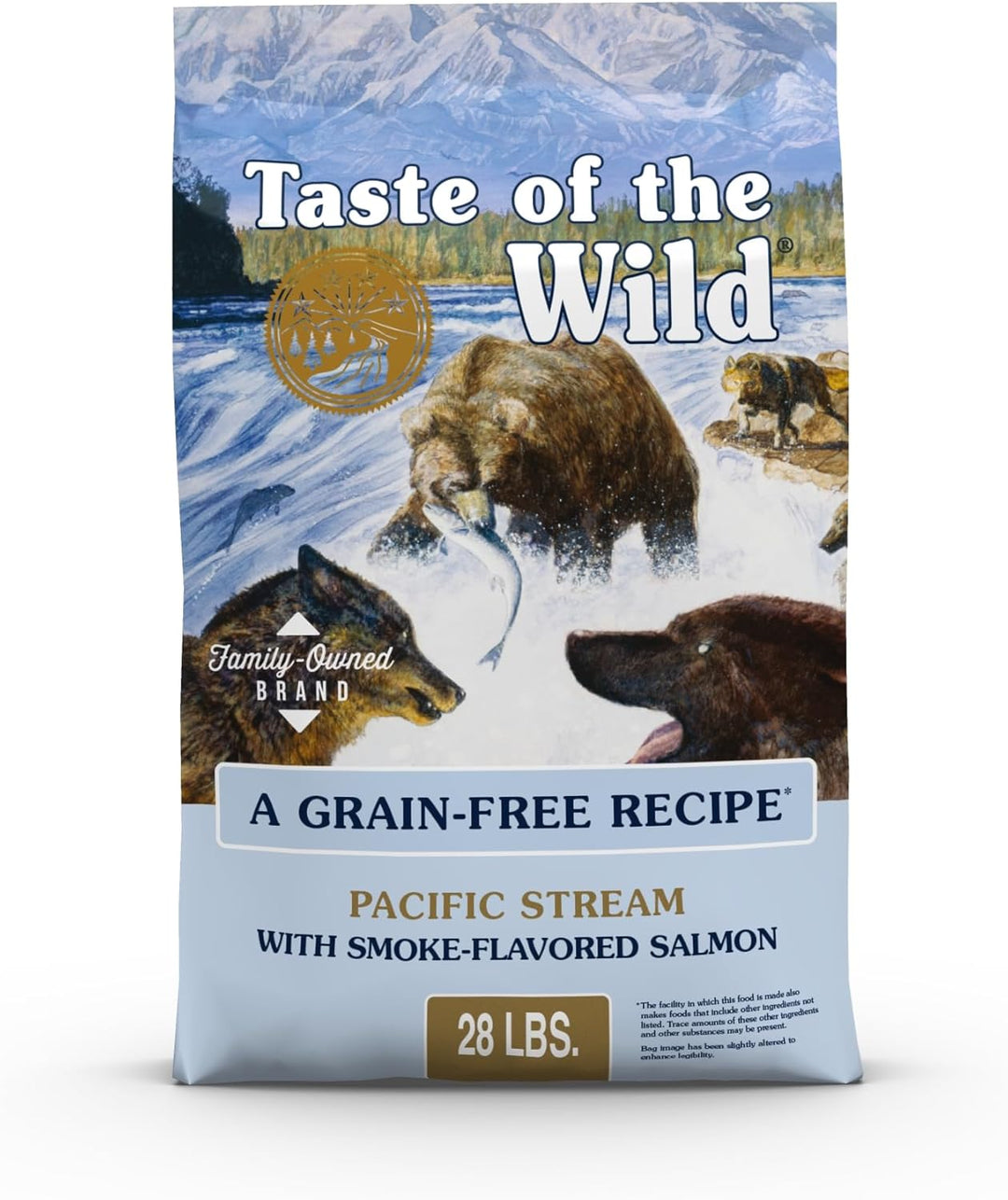 Taste of the Wild Pacific Stream with Salmon Grain Free Dry Dog Food 28 lbs