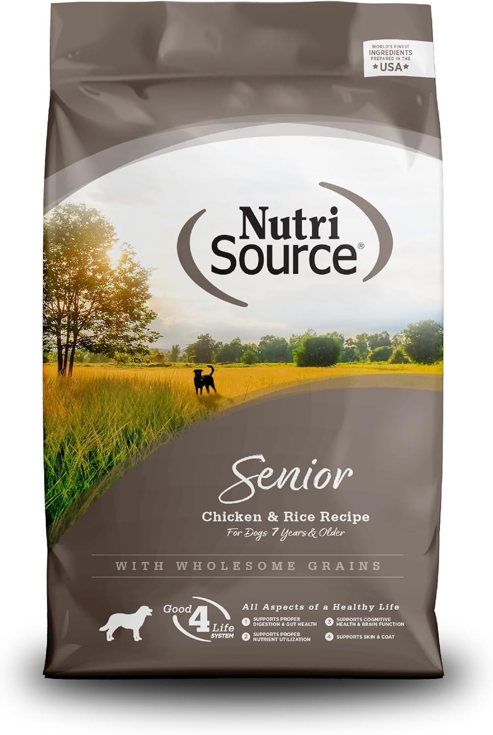 NutriSource Dog Dry Senior Chicken Rice 12LB