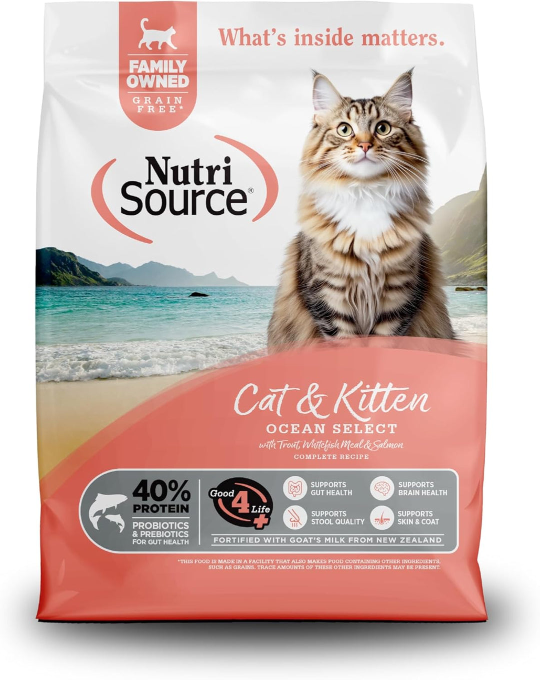 NutriSource Cat Dry GF Ocean Select 4LB