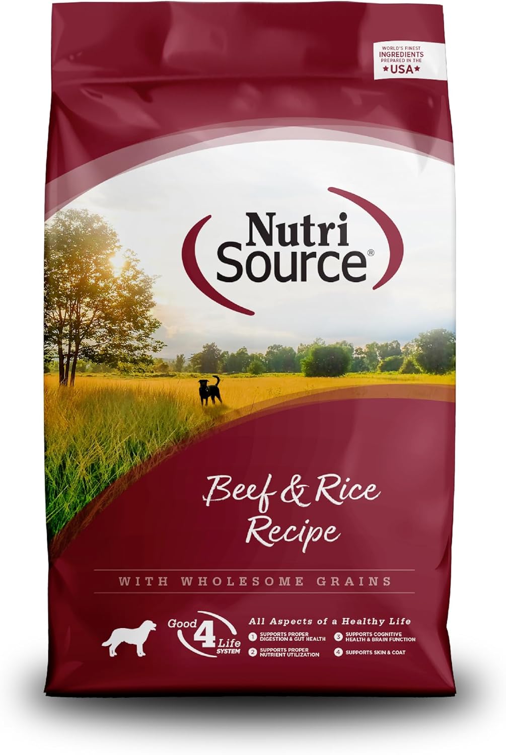 NutriSource Dog Dry Beef Brown Rice 12LB