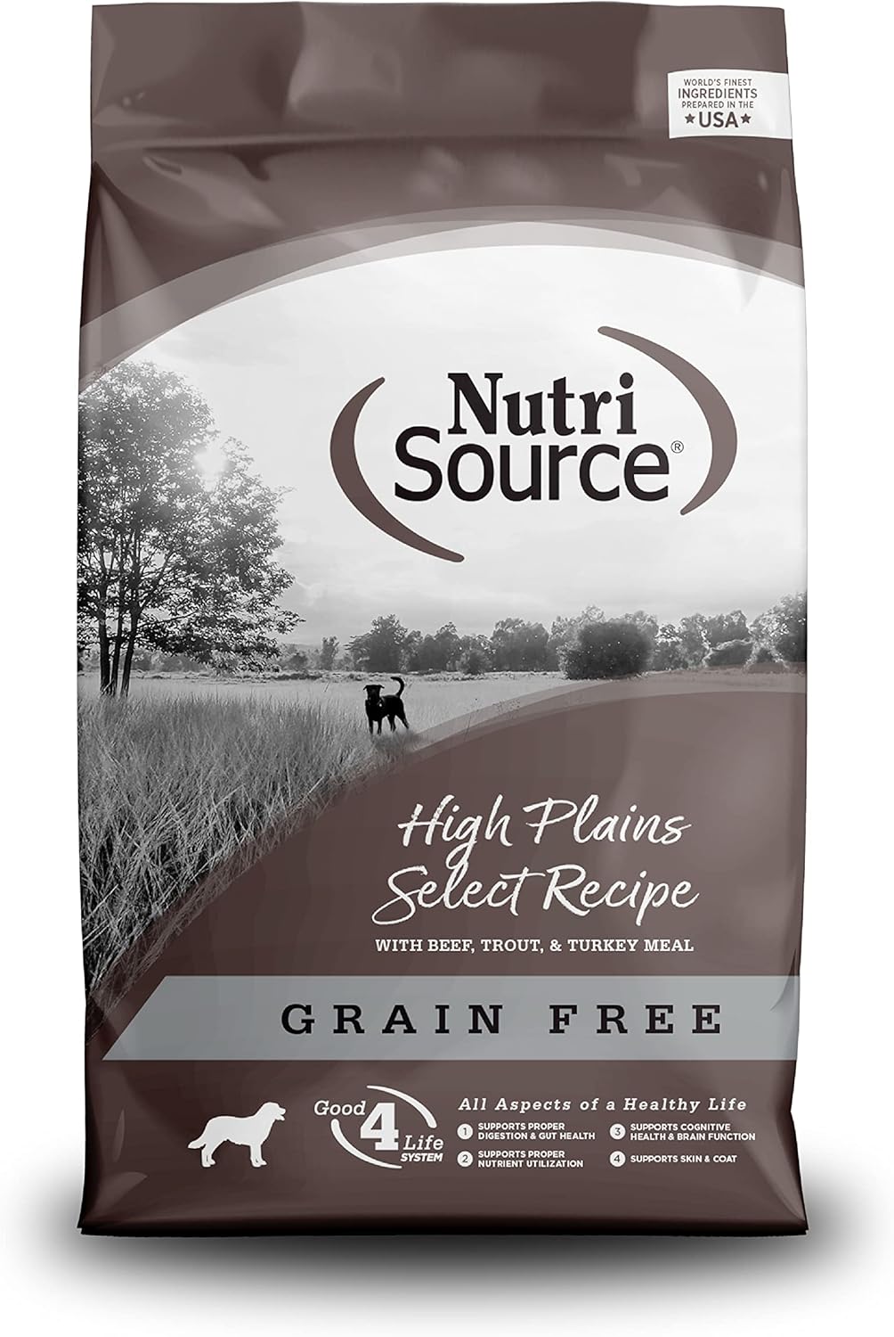 Nutrisource High Plains Select Beef and Trout 26lb