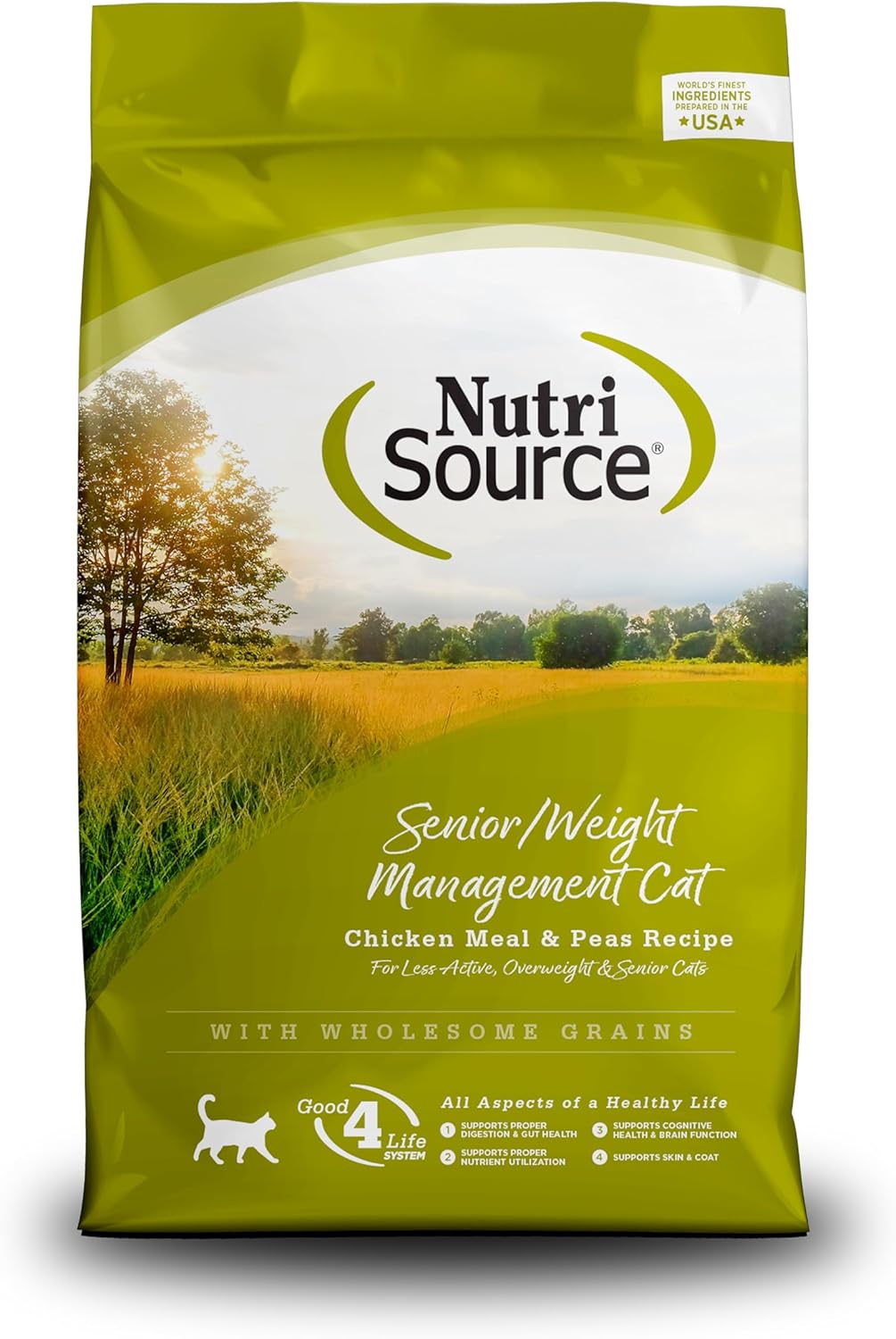 NutriSource Cat Dry Senior Weight Management 12lb