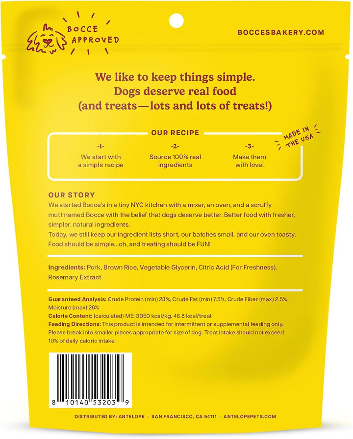 Bocces Bakery Pork Press Jerky Protein Cuts 5 oz