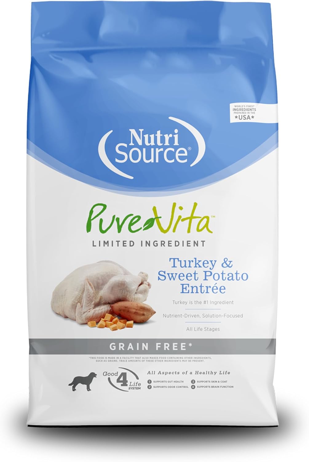 Pure Vita Dog Dry GF Turkey Sweet Potato 12LB