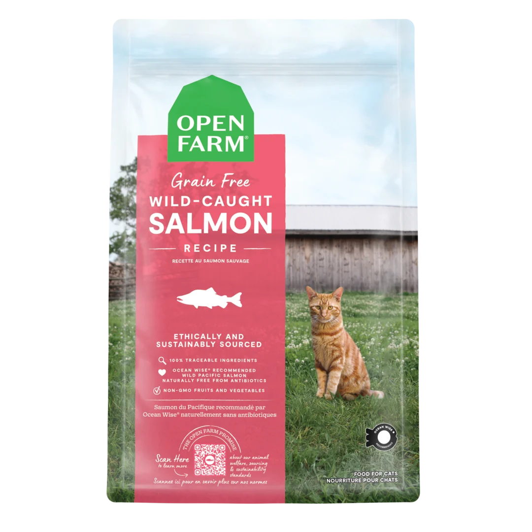 Open Farm Cat Dry GF Salmon WildCaught 4lb