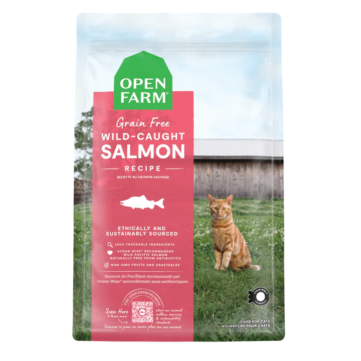 Open Farm Cat Dry GF Salmon WildCaught 4lb